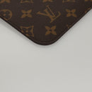 LOUIS VUITTON Monogram V Line Neverfull MM Tote Bag Pink LV Auth BD681A-34