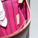 LOUIS VUITTON Monogram V Line Neverfull MM Tote Bag Pink LV Auth BD681A-38