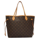 LOUIS VUITTON Monogram V Line Neverfull MM Tote Bag Pink LV Auth BD681A-2