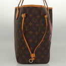 LOUIS VUITTON Monogram V Line Neverfull MM Tote Bag Pink LV Auth BD681A-4