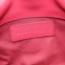 BURBERRY Nova Check Shoulder Bag PVC Leather Beige Pink Auth BD685-18