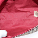 BURBERRY Nova Check Shoulder Bag PVC Leather Beige Pink Auth BD685-11