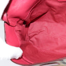 BURBERRY Nova Check Shoulder Bag PVC Leather Beige Pink Auth BD685-20