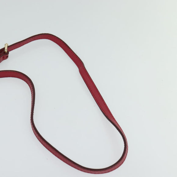 BURBERRY Nova Check Shoulder Bag PVC Leather Beige Pink Auth BD685