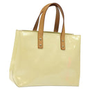 LOUIS VUITTON Monogram Vernis Reade PM Hand Bag Perle M91336 LV Auth BD693-1