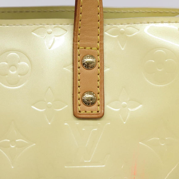 LOUIS VUITTON Monogram Vernis Reade PM Hand Bag Perle M91336 LV Auth BD693