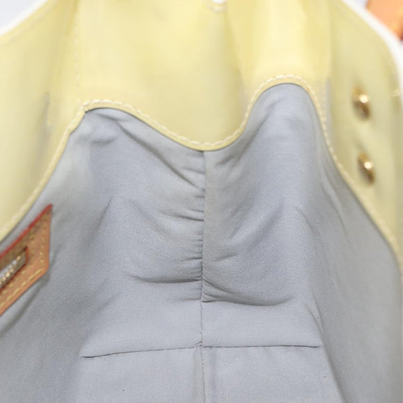 LOUIS VUITTON Monogram Vernis Reade PM Hand Bag Perle M91336 LV Auth BD693