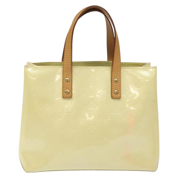 LOUIS VUITTON Monogram Vernis Reade PM Hand Bag Perle M91336 LV Auth BD693