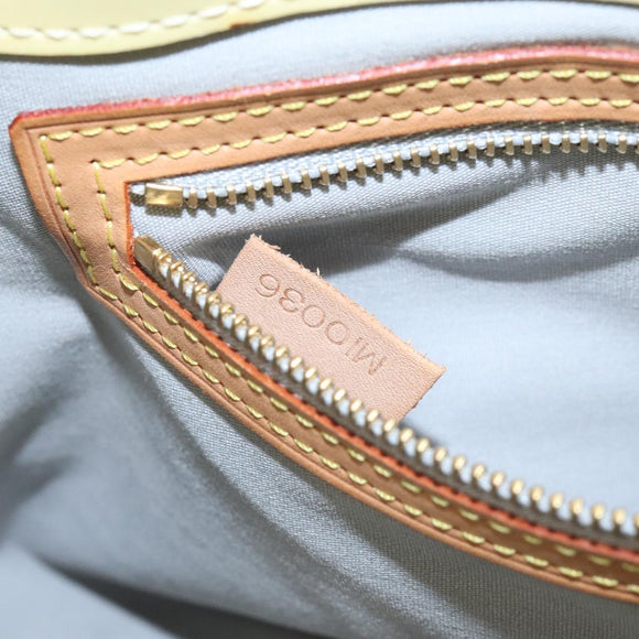 LOUIS VUITTON Monogram Vernis Reade PM Hand Bag Perle M91336 LV Auth BD693