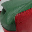LOUIS VUITTON Epi Petit Noe Shoulder Bag Bicolor Green Red M44147 LV Auth BD723-17