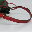 LOUIS VUITTON Epi Petit Noe Shoulder Bag Bicolor Green Red M44147 LV Auth BD723-7