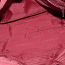 BURBERRY Nova Check Hand Bag Nylon Beige Silver Auth BD724-12