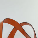 CELINE Tote Bag Leather Gold Orange Auth BD725V-14