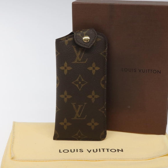 LOUIS VUITTON Monogram Etui Lunette PM Glasses Case M66545 LV Auth BD730
