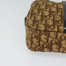 Christian Dior Trotter Canvas Shoulder Bag Brown Auth BD734-10