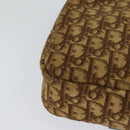 Christian Dior Trotter Canvas Shoulder Bag Brown Auth BD734-15