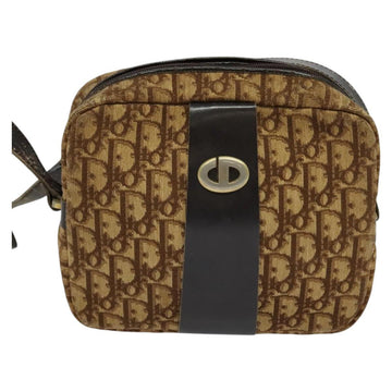 Christian Dior Trotter Canvas Shoulder Bag Brown Auth BD734 - 0