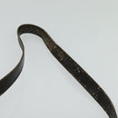 Christian Dior Trotter Canvas Shoulder Bag Brown Auth BD734-8