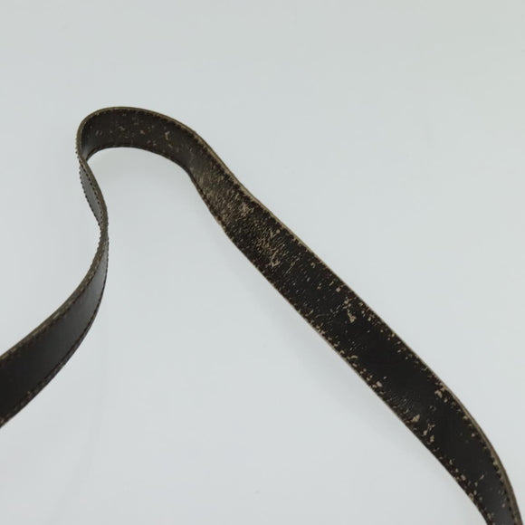 Christian Dior Trotter Canvas Shoulder Bag Brown Auth BD734