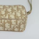Christian Dior Romantic Pouch PVC Leather Beige Auth BD735-14