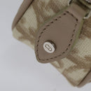 Christian Dior Romantic Pouch PVC Leather Beige Auth BD735-9