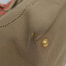 PRADA Tote Bag Canvas Beige Auth BD737-10