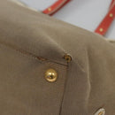 PRADA Tote Bag Canvas Beige Auth BD737-16