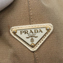 PRADA Tote Bag Canvas Beige Auth BD737-17