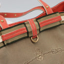 PRADA Tote Bag Canvas Beige Auth BD737-19