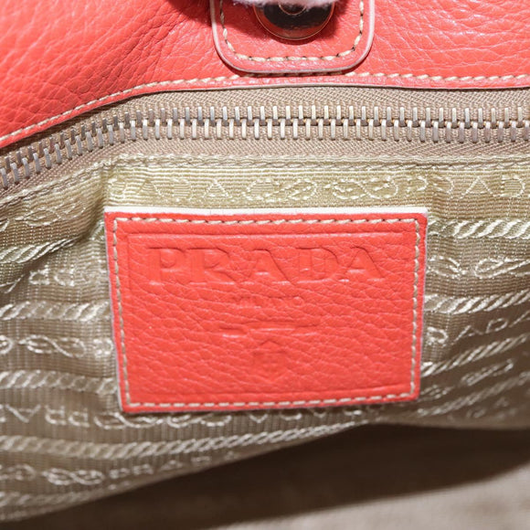 PRADA Tote Bag Canvas Beige Auth BD737