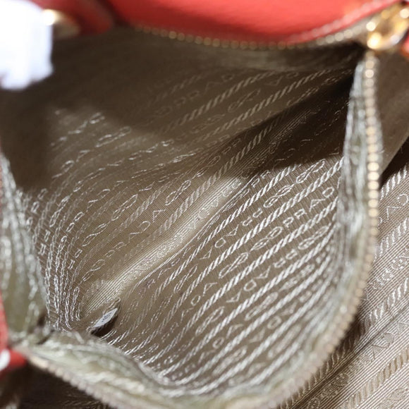 PRADA Tote Bag Canvas Beige Auth BD737