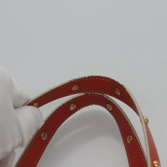 PRADA Tote Bag Canvas Beige Auth BD737