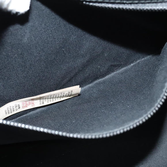 BURBERRY Shoulder Bag Canvas Black Blue Auth BD741V