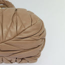 Miu Miu Hand Bag Leather 2way Pink Auth BD742-11