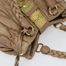 Miu Miu Hand Bag Leather 2way Pink Auth BD742-6