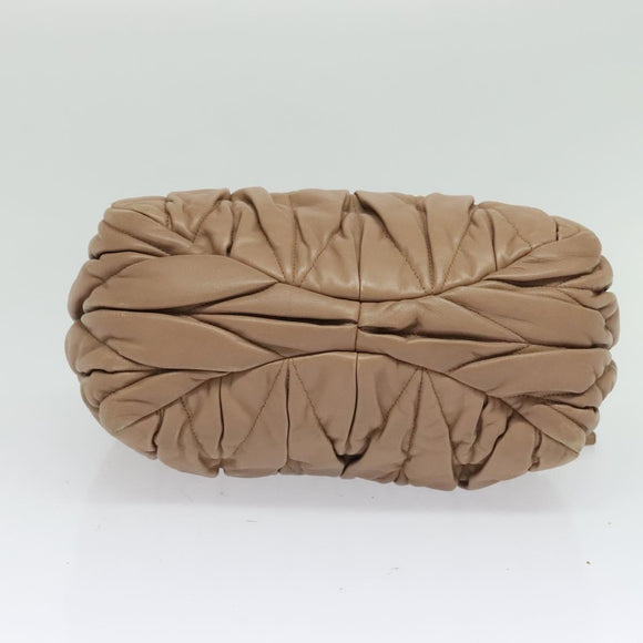 Miu Miu Hand Bag Leather 2way Pink Auth BD742