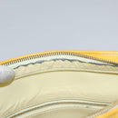 LOUIS VUITTON Monogram Vernis Houston Hand Bag Lime Yellow M91055 LV Auth BD751-19