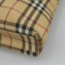 BURBERRY Nova Check Tote Bag PVC Beige Brown Auth BD761-15