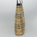 BURBERRY Nova Check Tote Bag PVC Beige Brown Auth BD761-4
