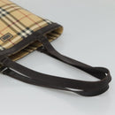 BURBERRY Nova Check Tote Bag PVC Beige Brown Auth BD761-7
