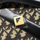 Christian Dior Trotter Canvas Shoulder Bag Navy Auth BD763-14