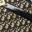 Christian Dior Trotter Canvas Shoulder Bag Navy Auth BD763-9