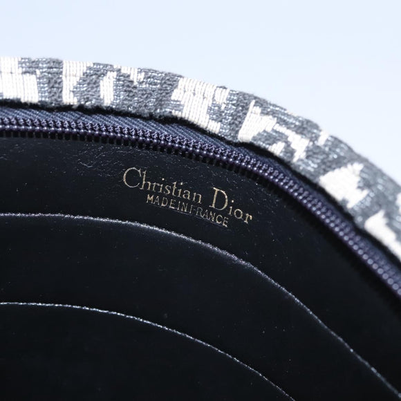 Christian Dior Trotter Canvas Shoulder Bag Navy Auth BD763