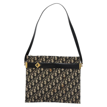 Christian Dior Trotter Canvas Shoulder Bag Navy Auth BD763 - 0