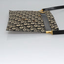 Christian Dior Trotter Canvas Shoulder Bag Navy Auth BD763-3