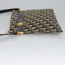 Christian Dior Trotter Canvas Shoulder Bag Navy Auth BD763-4