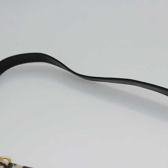 Christian Dior Trotter Canvas Shoulder Bag Navy Auth BD763