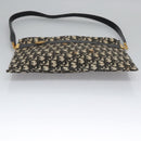 Christian Dior Trotter Canvas Shoulder Bag Navy Auth BD763-9