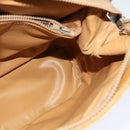 CELINE Macadam Canvas Cicada Shoulder Bag PVC Leather Brown Gold Auth BD771-17