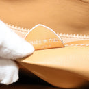 CELINE Macadam Canvas Cicada Shoulder Bag PVC Leather Brown Gold Auth BD771-21